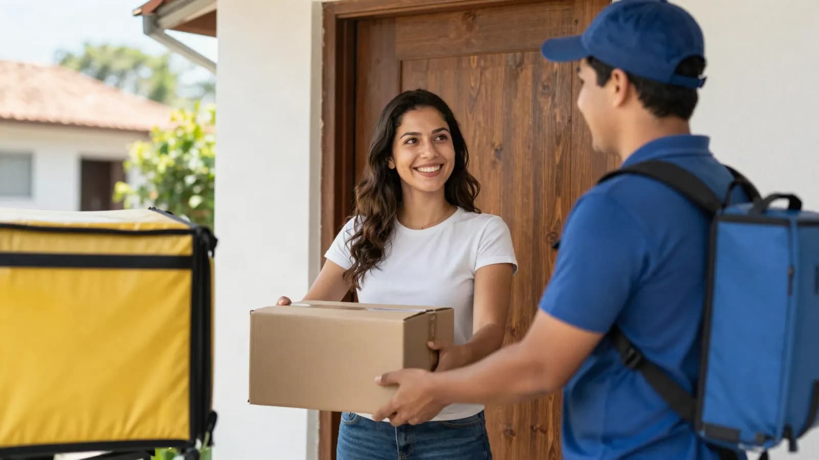 Clienta recibiendo por WhatsApp un beneficio para su próxima compra en una tienda online